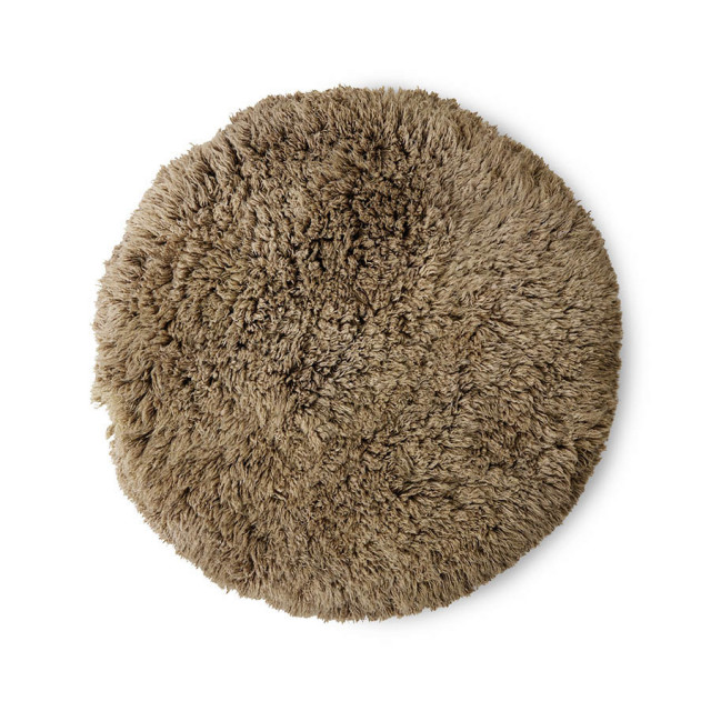 Covor verde salvie din fibre naturale 150 cm Fluffy HKliving