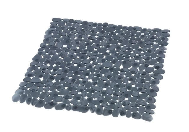 Covoras baie gri antracit din plastic 54x54 cm Paradise Wenko