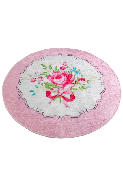 Covoras de baie multicolor din fibre sintetice 100 cm Rena Djt The Home Collection