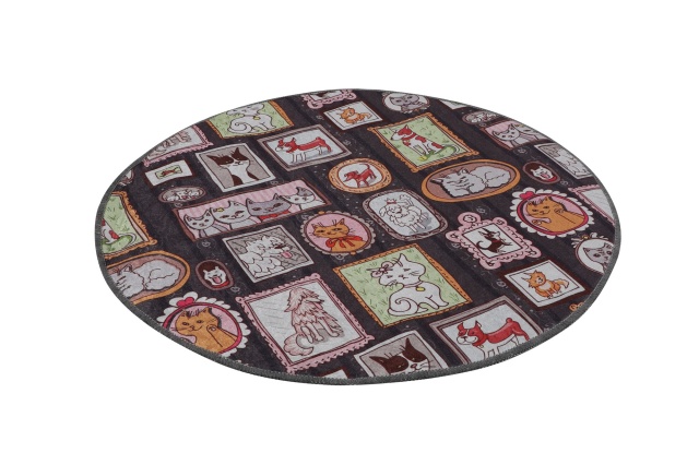 Covoras de baie multicolor din fibre sintetice 80 cm Callatte The Home Collection