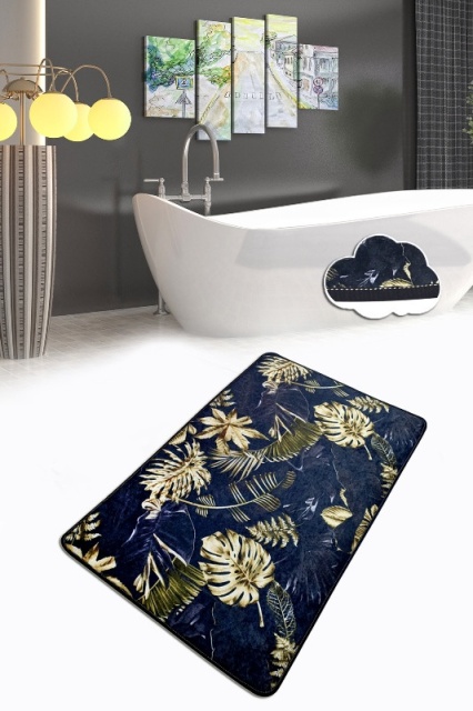 Covoras de baie multicolor din fibre sintetice 80x100 cm Blanket The Home Collection