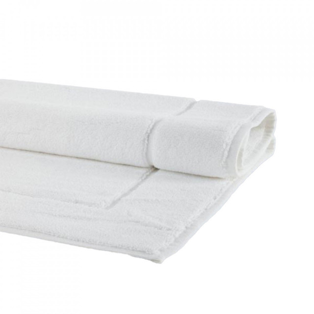 Covoras pentru baie alb din bumbac 60x60 cm London Aquanova