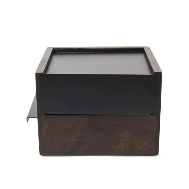 Cutie pentru bijuterii maro/neagra din lemn Stowit Mini Umbra