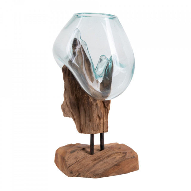 Decoratiune maro din lemn 25 cm San Marino House Nordic