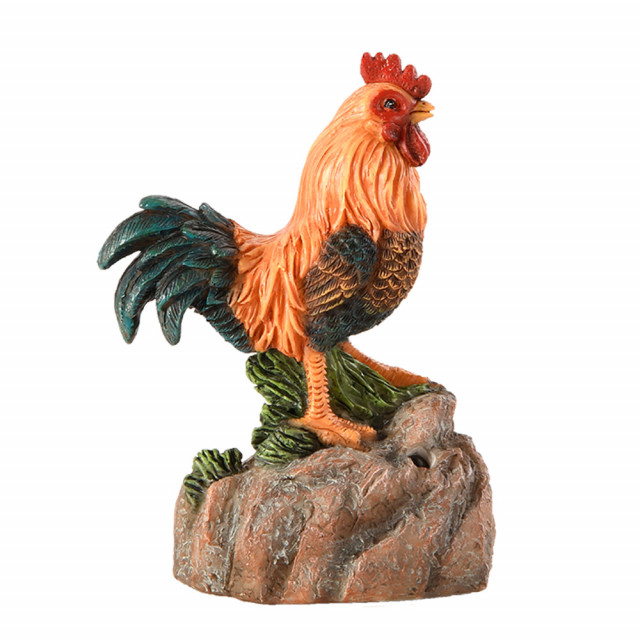 Decoratiune multicolora din fibre sintetice 11 cm Rooster Esschert Design