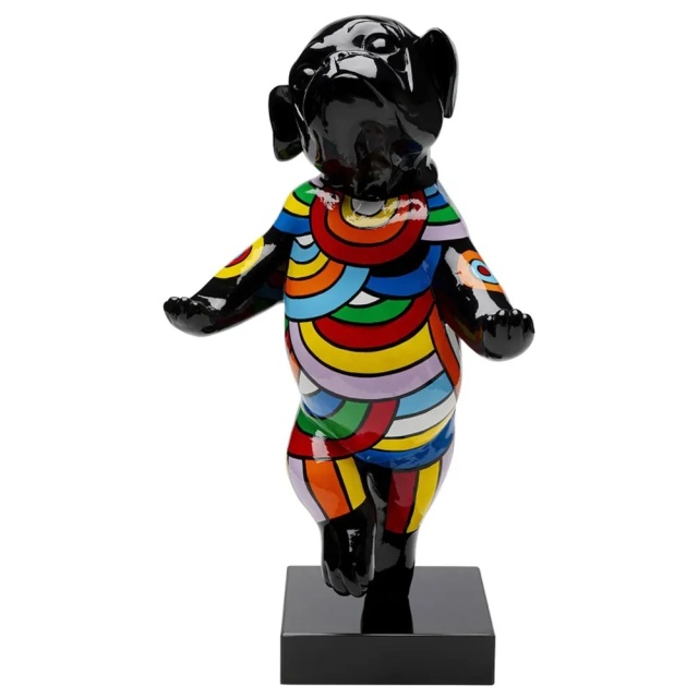 Decoratiune multicolora din fibre sintetice 53 cm Dancing Dog Kare