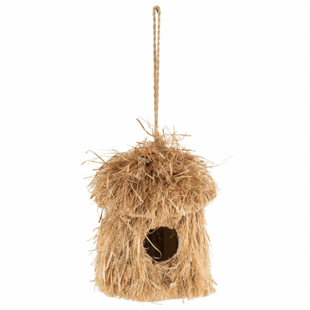 Decoratiune suspendabila maro din fibre naturale 24x26 cm Nest J-line