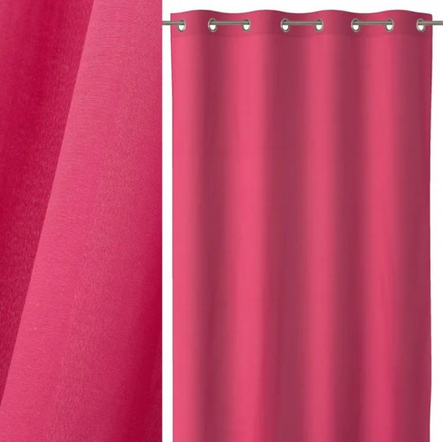 Draperie fucsia din bumbac si poliester 140x260 cm Loving Colors Teresa The Home Collection