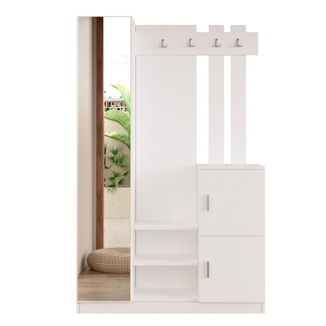 Dulap lobby alb din lemn 180 cm Dd7-W The Home Collection