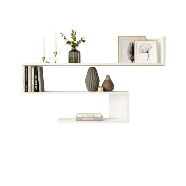 Etajera de perete alba 71 cm Wl10-W The Home Collection