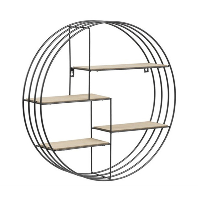 Etajera maro/neagra din lemn si metal pentru perete 45 cm Darkenberg Actona Company