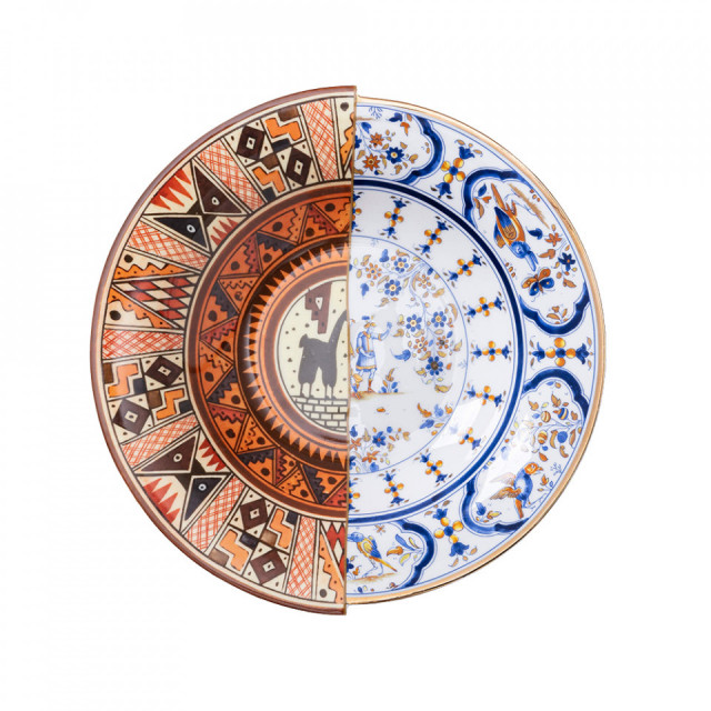 Farfurie adanca multicolora din ceramica 25 cm Hybrid Tula Seletti