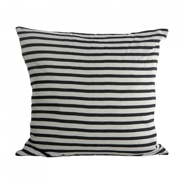 Fata de perna alba/neagra din fibre naturale 50x50 cm Zebra House Doctor