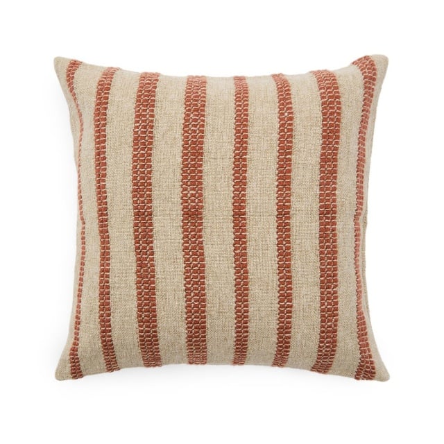 Fata de perna crem/maro din fibre 50x50 cm Naila Kave Home