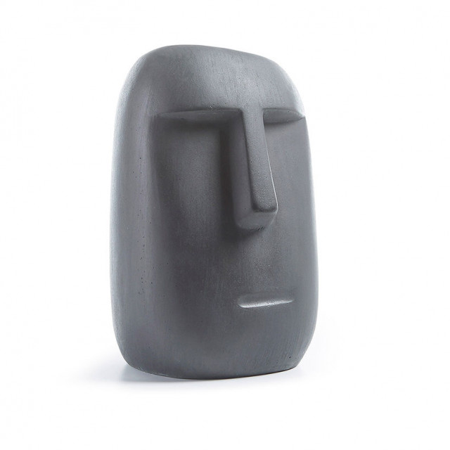 Figurina din ciment gri 31 cm Levia Moai Kave Home
