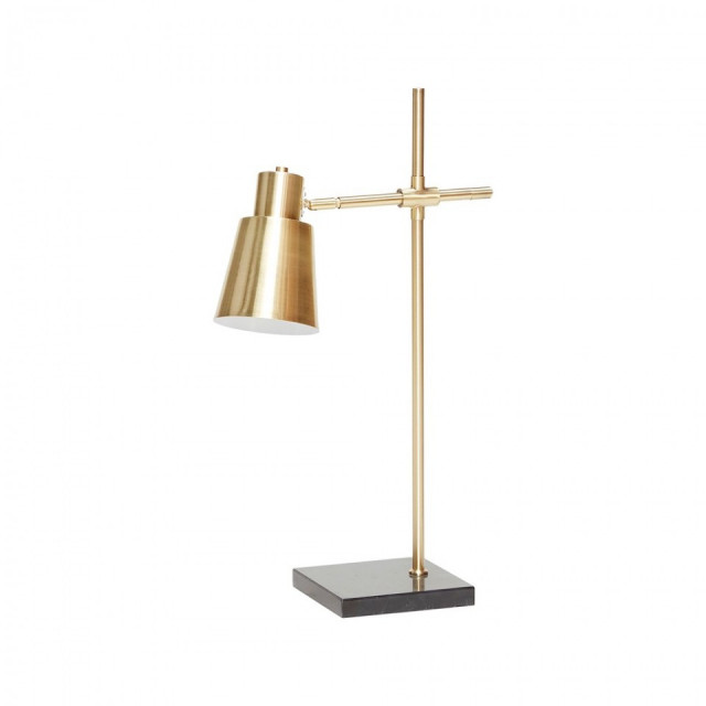 Lampa birou aurie din marmura 64 cm Fusion Hubsch