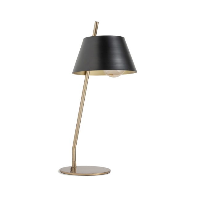 Lampa birou aurie/neagra din metal 64 cm Kor Vical Home