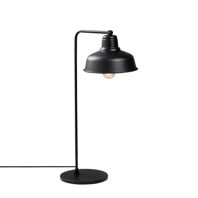 Lampa birou neagra/aurie din metal 55 cm Berceste The Home Collection