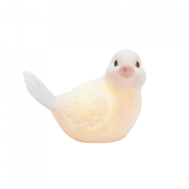 Lampa de veghe alba din plastic 9 cm Pretty Amadeus Les Petits