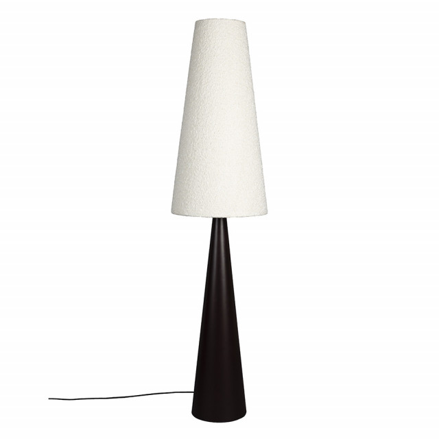 Lampadar alb/negru din material textil si metal 166 cm Miki Dutchbone