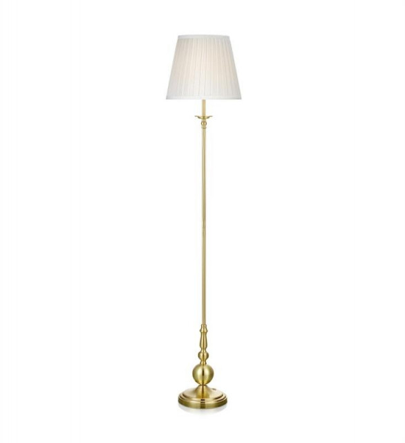 Lampadar auriu/alb din metal si textil 149 cm Imperia Markslojd