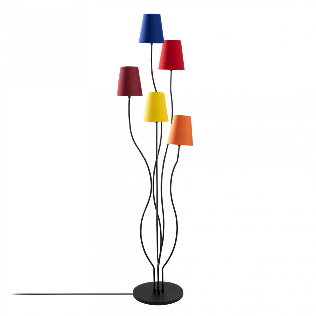 Lampadar multicolor din metal cu 5 becuri 160 cm Bonibon Style The Home Collection