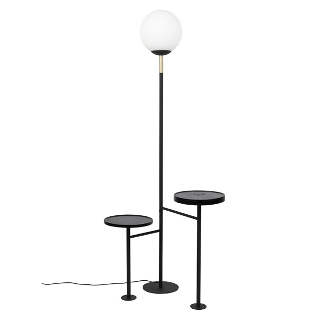Lampadar negru din plastic 163 cm Orion Zuiver