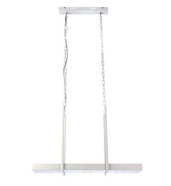 Lustra alba din metal cu 3 becuri spot Tray Markslojd