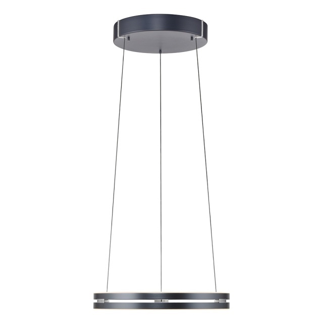 Lustra gri din metal cu 2 LED-uri PURE E-Loop Zuma Line