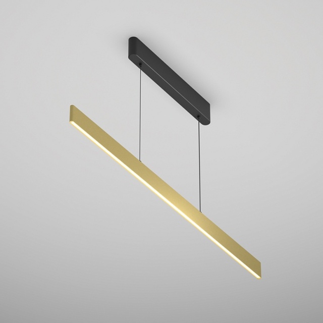 Lustra maro alama/neagra din metal cu LED Ellona Maytoni