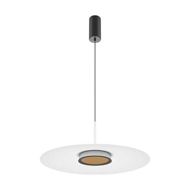 Lustra neagra/alba din metal cu LED El Maytoni