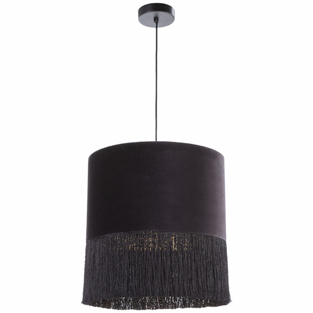 Lustra neagra din catifea Rouge Thai Natura