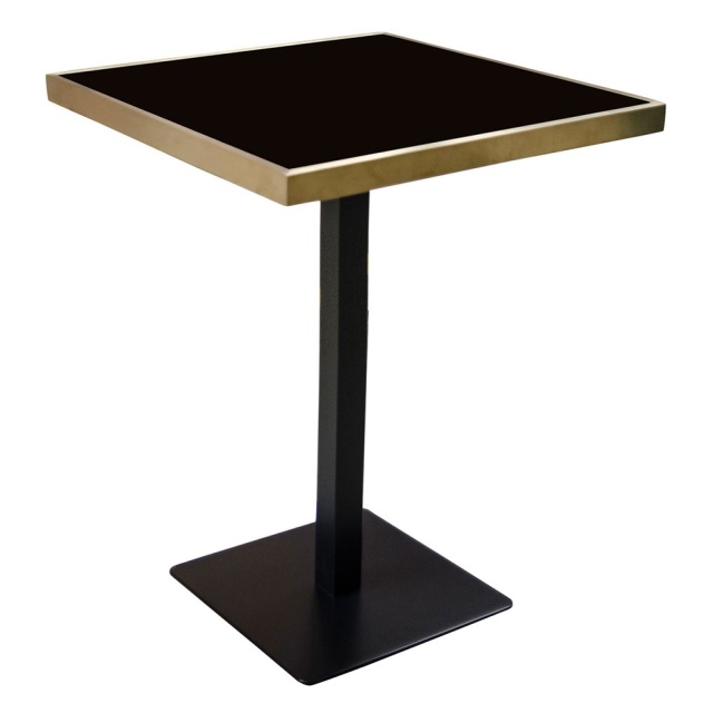 Masa bar aurie/neagra din metal 70x70 cm Germain Versmissen