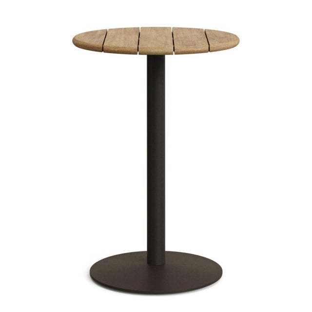 Masa bar exterior maro/verde din lemn 70 cm Esilda Kave Home