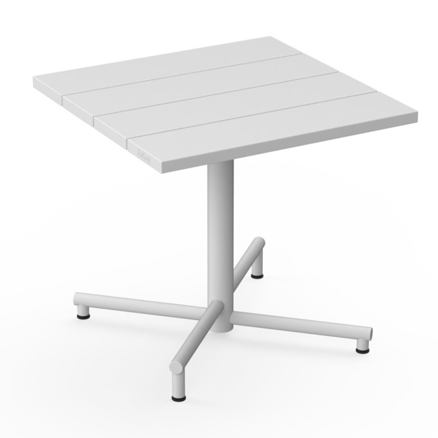 Masa bistro exterior gri deschis din metal 80x80 cm Fred's Fatboy