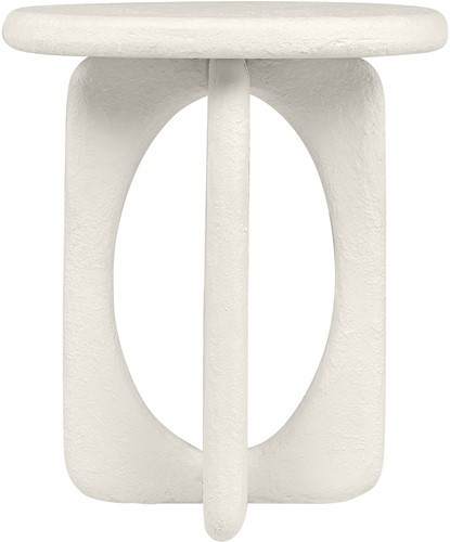 Masa de cafea alba din sticla 48 cm Neo Versmissen