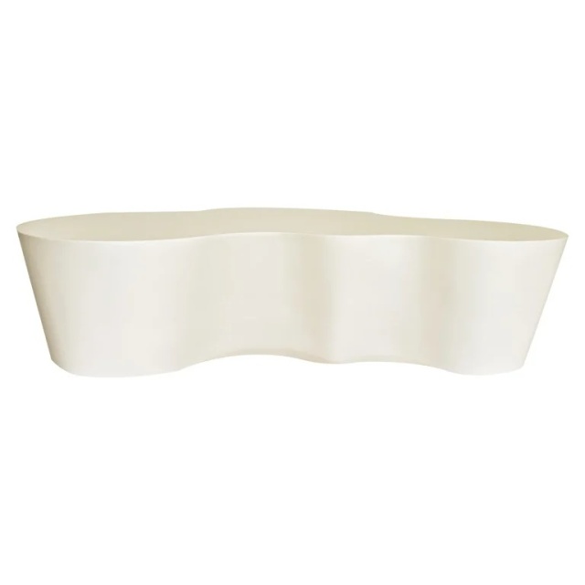 Masa de cafea exterior crem din ciment 94x152 cm Urban Bloom Richmond Interiors
