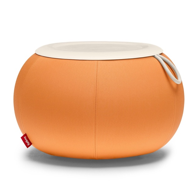 Masa de cafea gonflabila pentru exterior portocaliu dovleac din textil 65 cm Humpty Fatboy