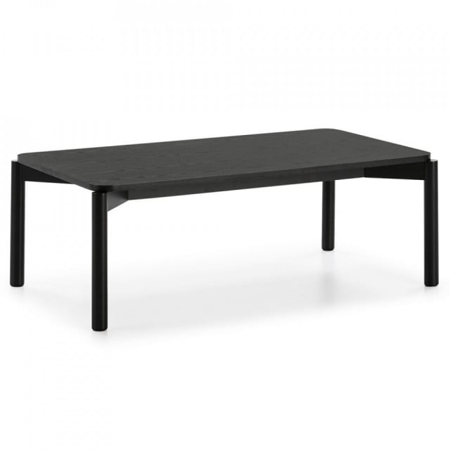 Masa de cafea neagra din lemn 60x110 cm Atlas Teulat