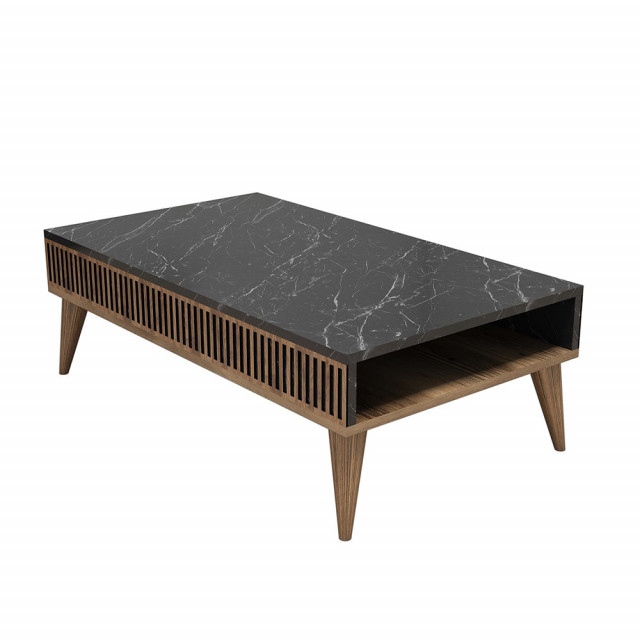 Masa de cafea neagra/maro 60x105 cm Milan The Home Collection