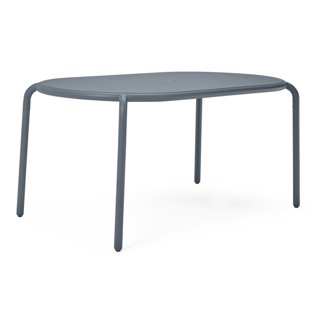 Masa dining exterior gri elefant din metal 90x160 cm Toni Tavolo Fatboy