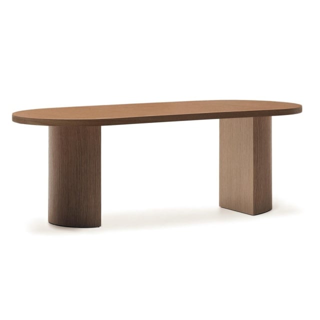 Masa dining maro din lemn 100x240 cm Nealy Walnut Kave Home