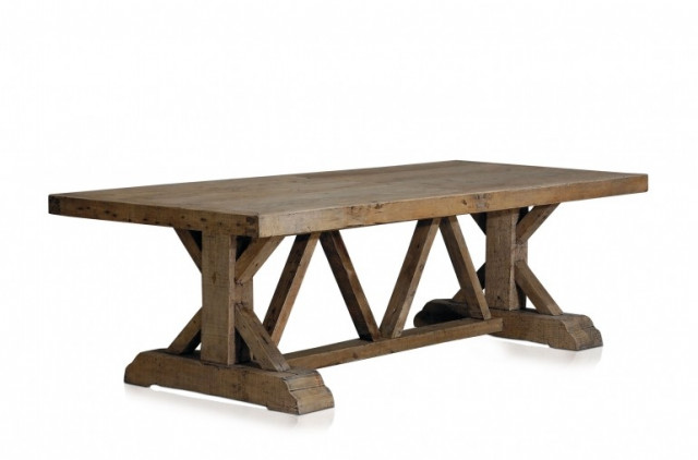 Masa dining maro din lemn 105x220 cm Aix en Provence Versmissen