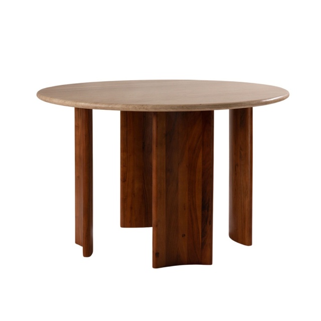 Masa dining maro din lemn 120 cm Cleo Besolux
