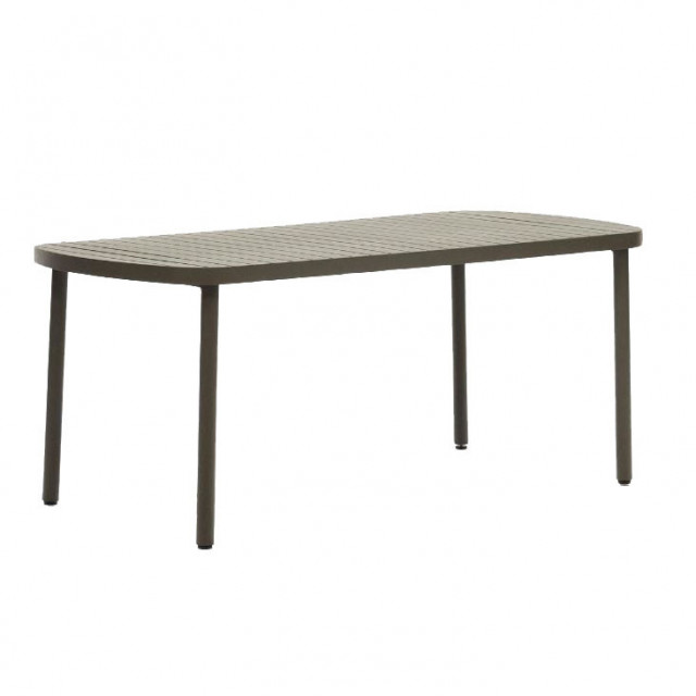 Masa dining pentru exterior verde din aluminiu 90x180 cm Joncols Kave Home