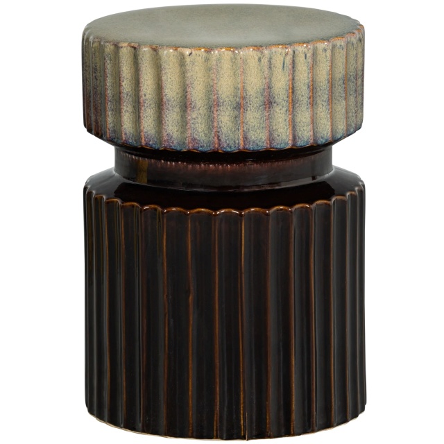 Masa laterala maro espresso din ceramica 35 cm Geer Woood