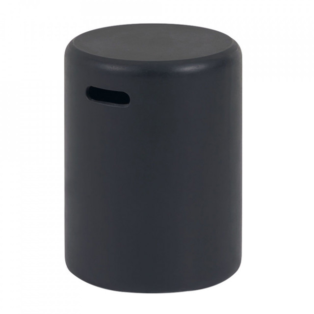 Masa laterala pentru exterior neagra din ciment 35 cm Taimi Kave Home