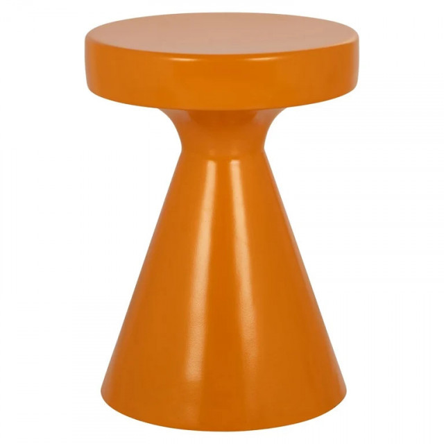 Masa laterala portocalie din metal 30 cm Kimble Richmond Interiors
