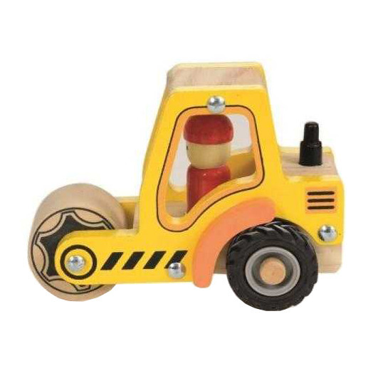 Masina de jucarie multicolora din lemn Road Roller Truck Egmont Toys