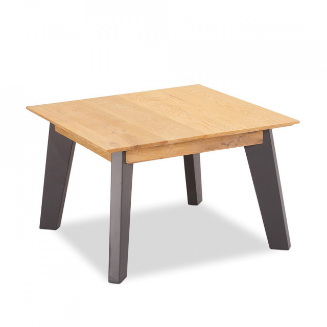 Masuta maro din lemn de stejar pentru cafea 70x70 cm Sentosa Furnhouse